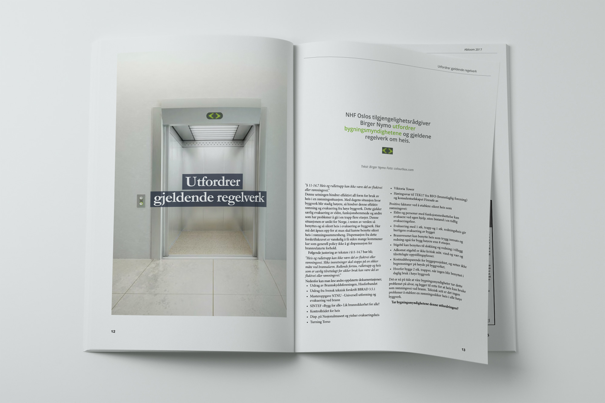 Magazine layout