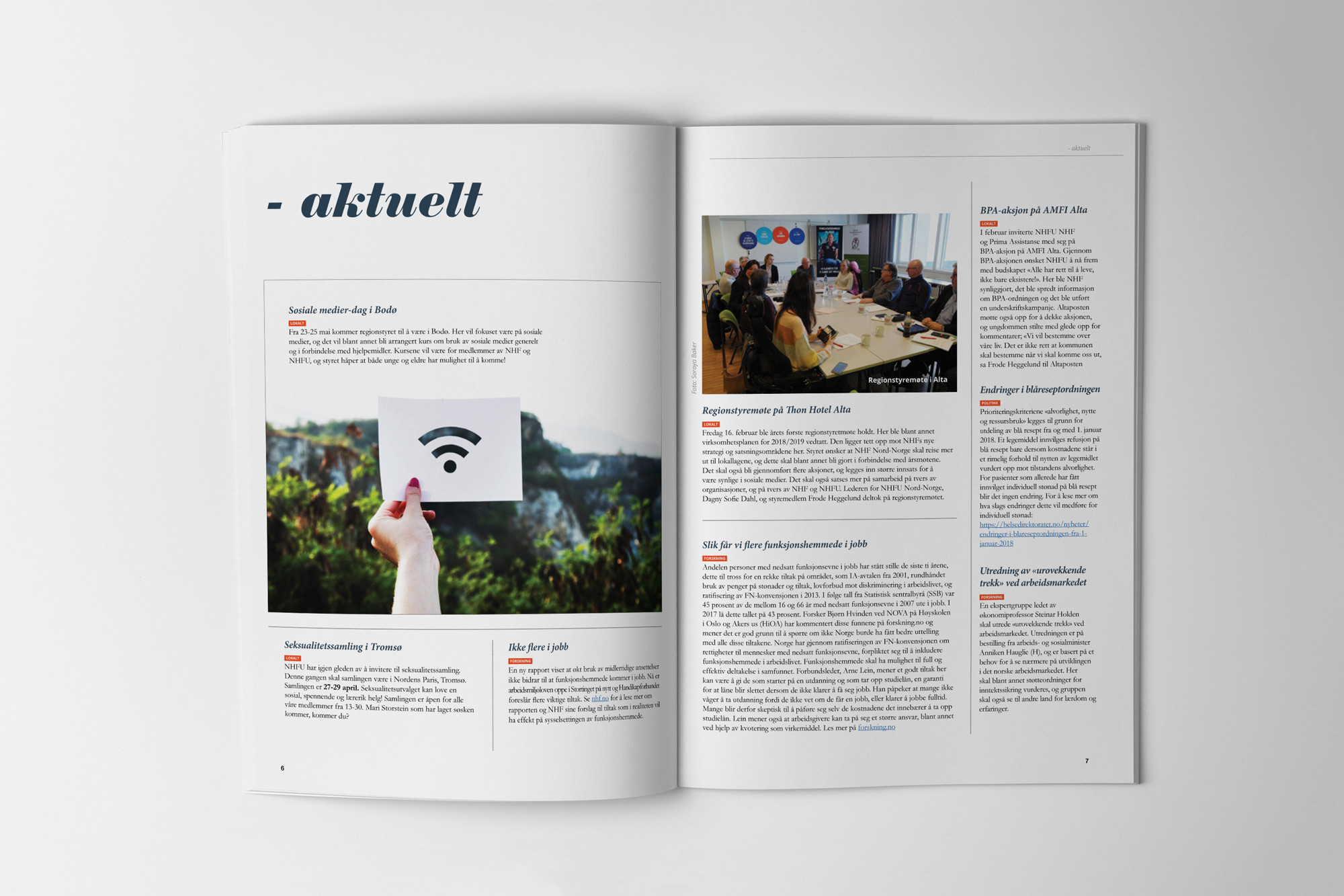 Magazine layout