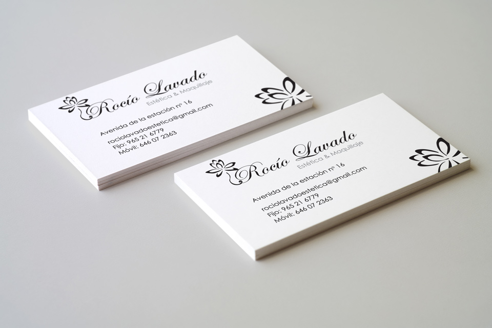 Business card - client Rocio Lavado