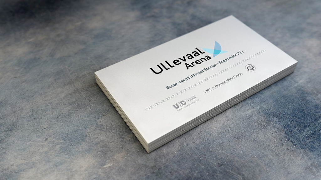 Business card - client Ullevaal arena
